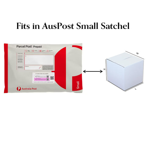 (200x) White RSC Cube Shipping Boxes 100x100x100mm Fits in Aus Post Small Satchels