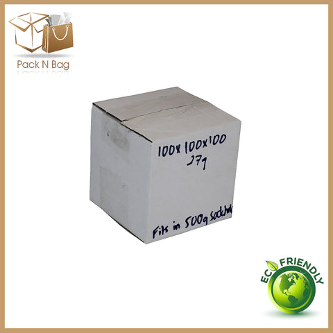 100x100x100mm (50x) - White RSC Cube Boxes