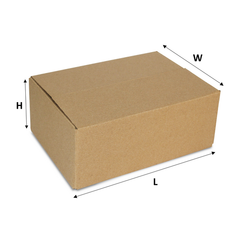220x160x77mm (100pcs) Brown Shipping Box Fits in Aus Post Medium Satchels