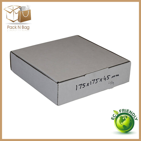 175x175x45mm (100psc) - White Die-Cut Boxes