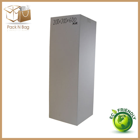 200x200x600mm (25pcs) - White RSC Cardboard Boxes