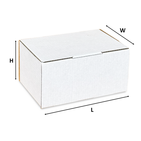 (100pcs) White Shipping Box 240x125x125mm Fits in Aust Post Medium Satchels