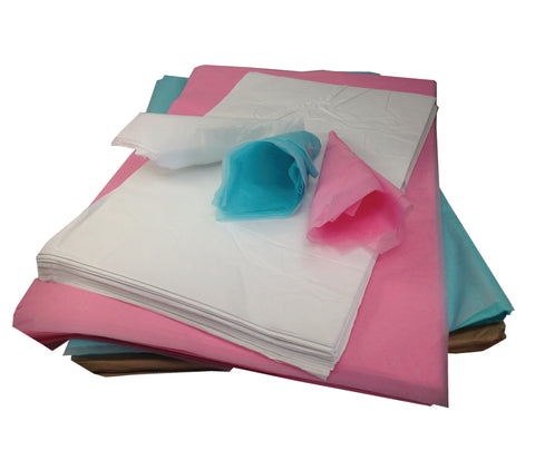 510 x 760mm White Tissue Paper Sheets (Pack of 480) for Gift Wrapping & Crafting