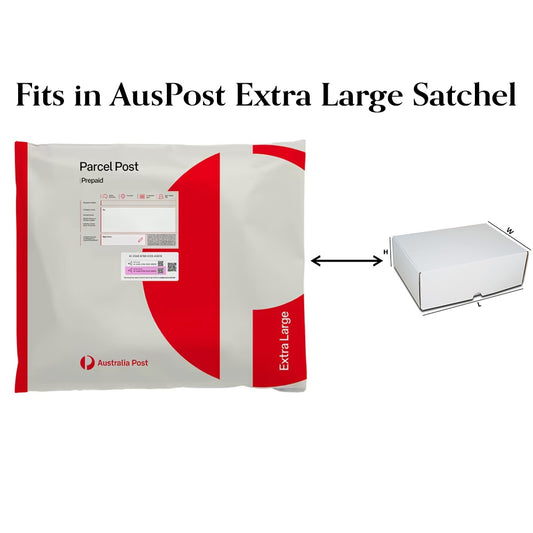 (25psc) White Maling Box 310x230x105mm Fits in Aus Post XL Satchels