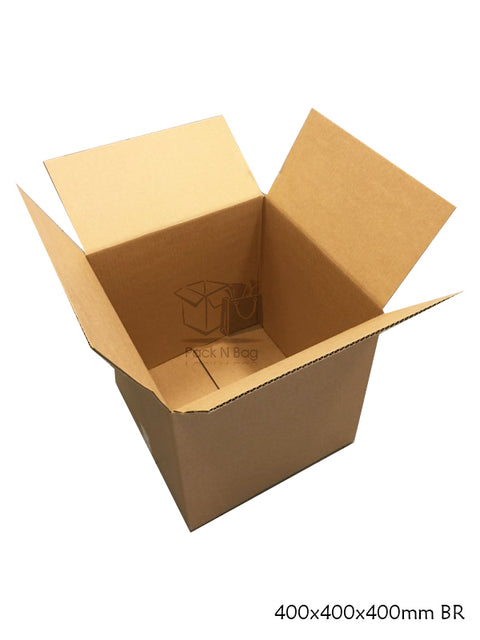 400x400x400mm (25pcs) - Eco-Friendly Brown Moving Boxes
