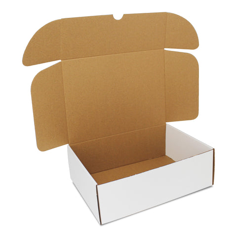 White Die-Cut Mailing Boxes – 190x145x75mm (19.0x14.5x7.5cm) | Pack of 50 | Eco-Friendly