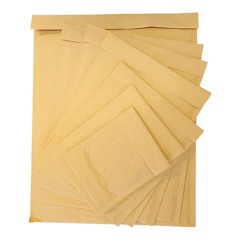 #4B 261x343mm Outer & 241x343mm Inner & (200pcs) - Kraft Brown Padded Envelopes