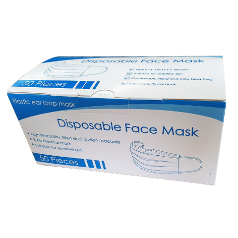 High Quality Disposable Face Mask (50pcs)