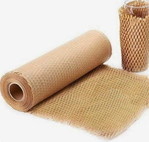 500mm x 90M Stretched Length (1pcs) - Honeycomb Kraft Paper Protective Wrap
