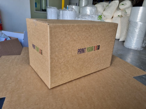 Brown RSC Boxes 370x170x90mm - “PRINTED 4 Sides”