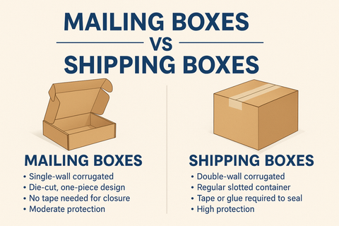 Mailing Boxes vs Shipping Boxes: What’s the Difference and When to Use Each