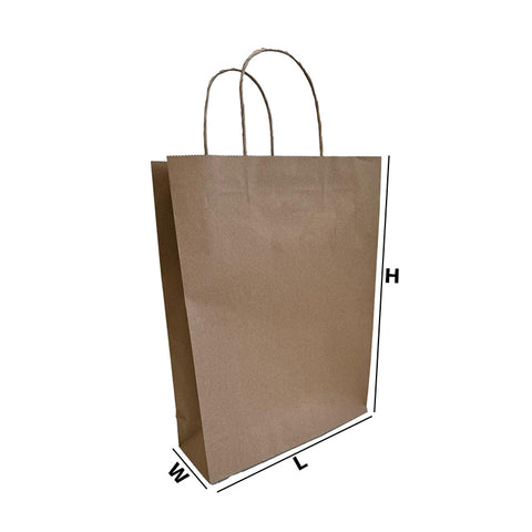 B33-300hx260w+100g (100pcs) - High-Quality Brown Kraft Paper Bags