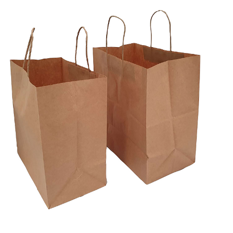 305h x 305w x 170g (50pcs) - Brown Kraft Paper Bags