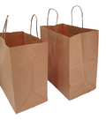 305h x 305w x 170g (250pcs) - (TAM) Take away Medium Brown Kraft Paper Bags