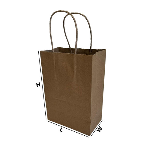 BABY-140hx200w+80g (100pcs) - High-Quality Brown Kraft Paper Bags