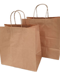 350h x 260w x 90g B1 (250pcs) - Brown Kraft Paper Bags