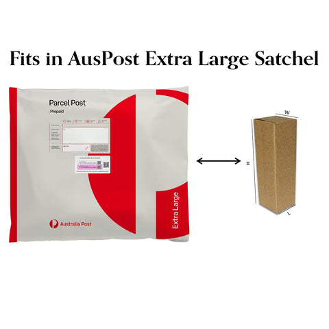 (100pcs)100x100x400mm – Durable Eco-Friendly Shipping Boxes Fits in Aus Post XL Satchels