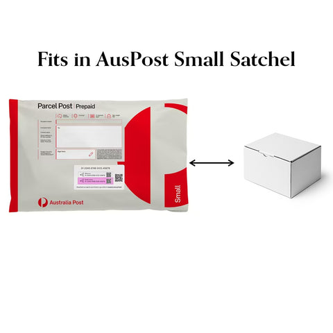 (50pcs)150x100x70mm - White Mailing Boxes Fits in Aus Post Small Satchels