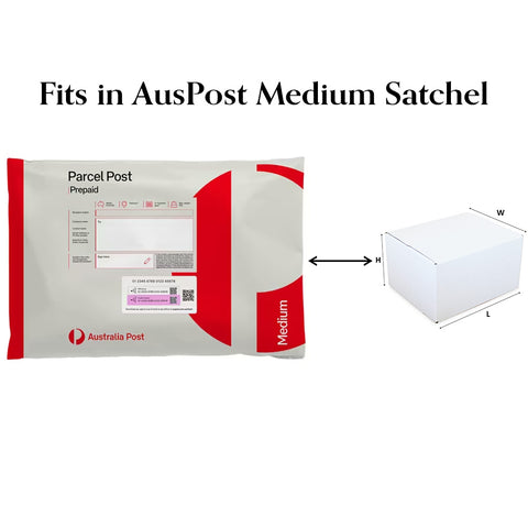 (100pcs) 150x150x75mm White Mailing Box fits in Aus Post Medium Satchels