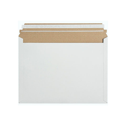 160x240mm 400gsm (100pcs)  - White Rigid Cardboard Mailer For CD/DVD/Photo/Document