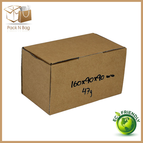 160x90x90mm (50pcs) - Brown Die-Cut Boxes