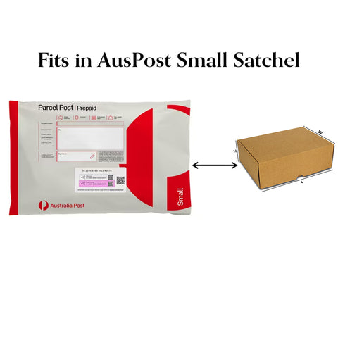 (100pcs) Brown Mailing Box 220x160x55mm Fits in Aus Post Small Satchels