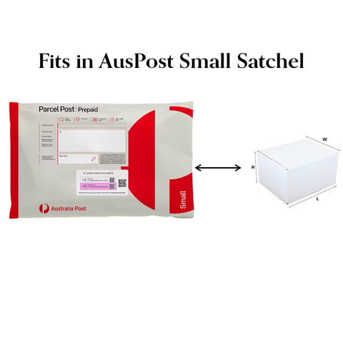 (100pcs)White Shipping Box 220x160x55mm Fits in Aus Post Small Satchels