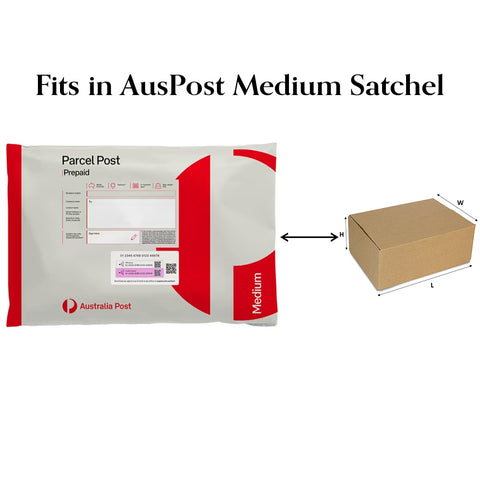 (100pcs) Brown RSC Box 270x100x95mm Fits in Aust Post Medium Satchels