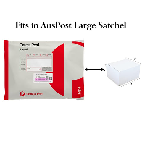 (100pcs) - White Shipping Box 270x160x120mm Fits in Aus Post Large Satchels