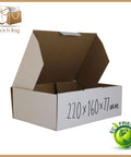 220x160x77mm (100 Pcs) - White A5 Size Die-Cut Boxes