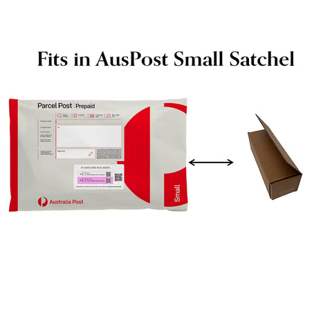 100Pcs-Brown RSC Shipping Boxes 240x85x75 mm Fits in Aus Post Small Satchels