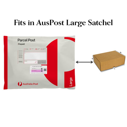 (100pcs) Brown Die-Cut Box 270x200x95mm Fits in Aus post large Satchels