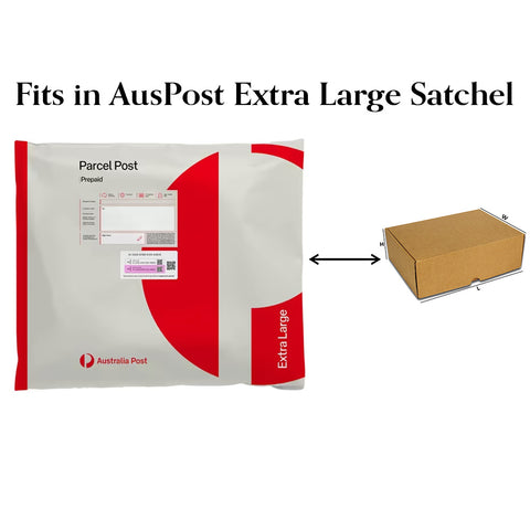 (100pcs) Brown Shipping Box 310x230x105mm Fits in Aus post XL Satchels