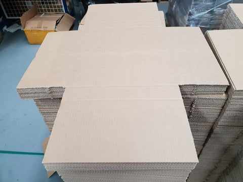 Brown RSC LP Record Shipping Boxes 350x350x50mm (35 x 35 x 5cm) | Corrugated Kraft Cardboard Mailer