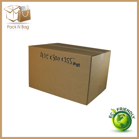 405x300x255mm (25pcs) - Brown RSC Boxes