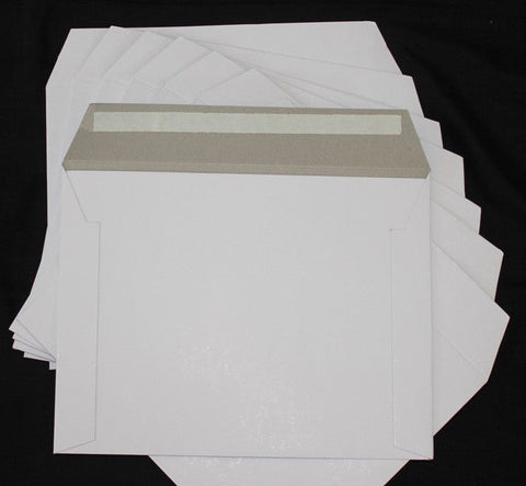 200x150mm 500gsm (400pcs) - White Rigid Cardboard Mailer For CD/DVD/Photo/Document