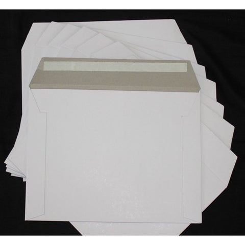 320x240mm 600gsm (100pcs) - White Rigid Cardboard Card Mailer CD/DVD For Flat Photo/Document