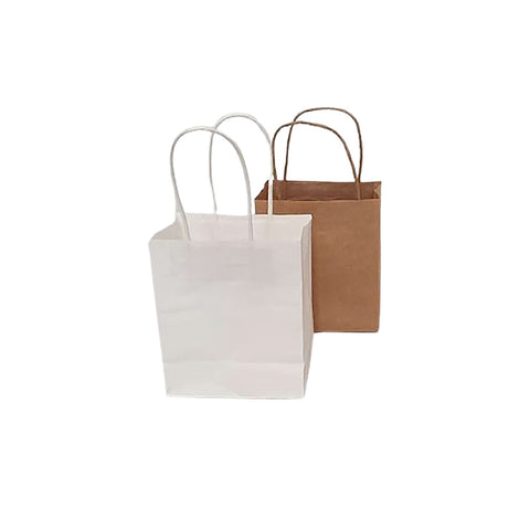 165x140mm RUNT (500pcs) - Kraft White Paper Bag