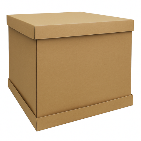 1100x1100x800mm Heavy-Duty Standard Pallet Box with Lid – Brown