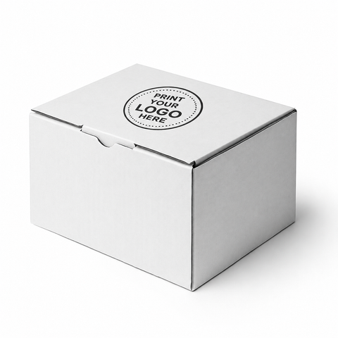 E-Flute White Mailing Boxes 132 × 100 × 75mm (13.2 × 10 × 7.5cm) Eco-Friendly