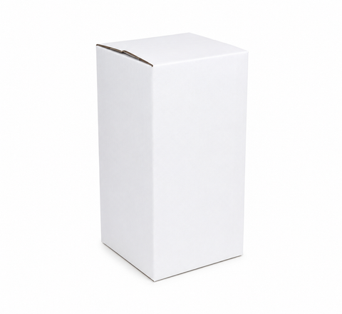 E-Flute White Shipping Boxes 100x100x200mm – Eco-Friendly & Durable