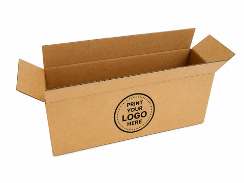 Brown Shipping Box 430x135x135mm Heavy-Duty Corrugated Cardboard Box | Eco-Friendly