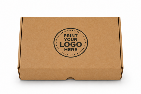 Eco-friendly Brown and White Mailing Box 270x200x95mm Fits Aus Post Large Satchels