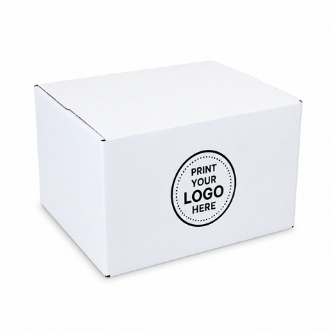 White E-Flute Shipping Box 240x125x125mm Fits in Aus Post Medium Satchels