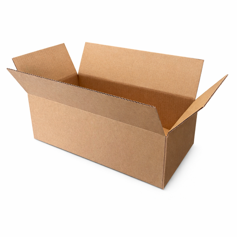 Brown Eco-Friendly Shipping Boxes 520x260x160mm Strong Corrugated Cardboard