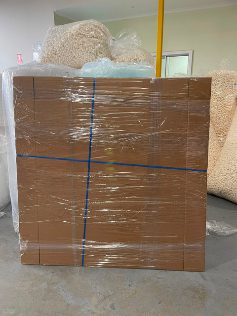 L1100xW1100xH800mm Heavy-Duty Standard Pallet Box with Lid – Brown