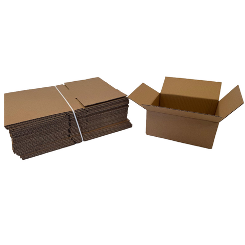 100Pcs-Brown Shipping Cardboard boxes – 265x195x115 mm