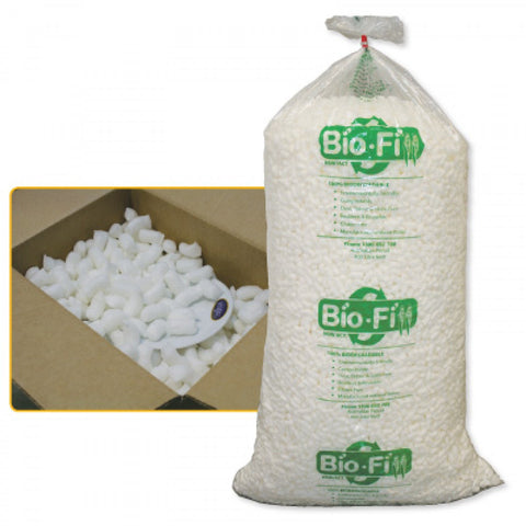 100L Australian-Made Biodegradable Void Fill Packing Peanuts in 45x45x45cm Box