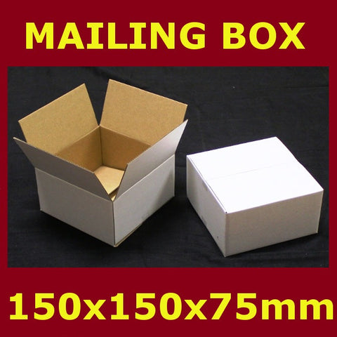 150x150x75mm (25pcs) - White RSC Boxes