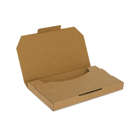 180x100x16mm (100pcs) - Brown Diecut Cardboard Mailer Boxes